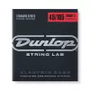 Комплект струн для бас-гитары, никелированные, Medium Light, 45-105, Short Scale, Dunlop, DBN45105S