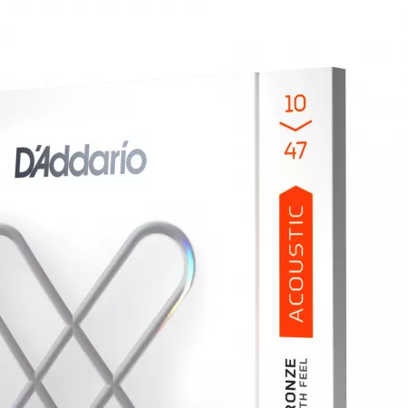 XS Комплект струн для акустической гитары, фосфорная бронза, 10-47, D'Addario, XSAPB1047