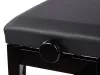 Банкетка, черная, искусственная кожа, Rin, HY-PJ010-GLOSS-BLACK