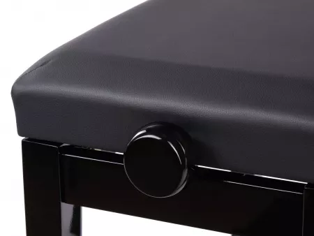 Банкетка, черная, искусственная кожа, Rin, HY-PJ010-GLOSS-BLACK