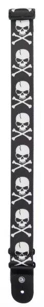 50H01 Тканный ремень для гитары, рисунок «Cross Bone Skull», Planet Waves