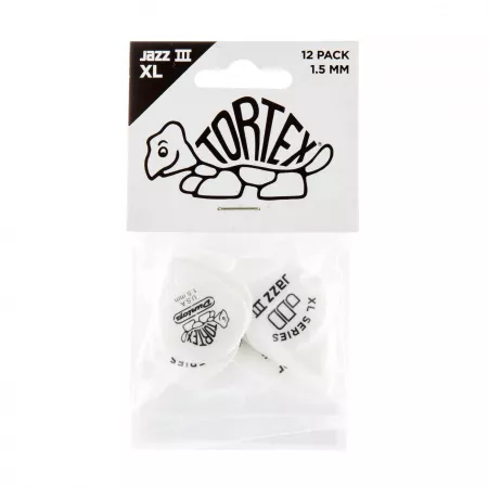 Tortex Jazz III XL Медиаторы 12шт, толщина 1,5мм, Dunlop, 498P1.5