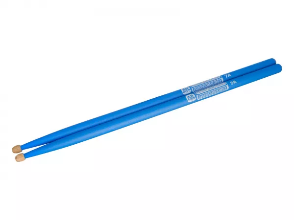 Colored Series QI 7A BLUE Барабанные палочки, орех гикори, синие, HUN, 10103009  рис.2 
