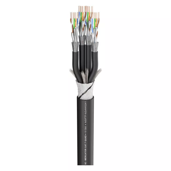 SC-Mercator Quad 4 CAT.7 PVC Кабель сетевой витая пара, 100м, Sommer Cable, 580-0311-04  рис.2 