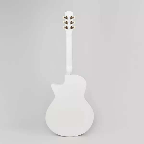 Акустическая гитара, с вырезом, белая, АККОРД, ACD-40A-3-WH  рис.2 