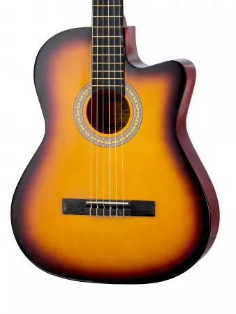Классическая гитара 4/4, санберст, Grape, GP-C40C-39-SB