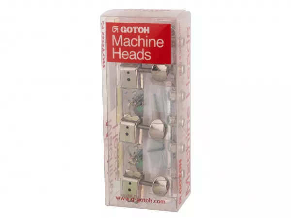 Колки для гитары 6л, локовые, никель, Gotoh, SDS510-HAPM-05M-N-L6  рис.2 