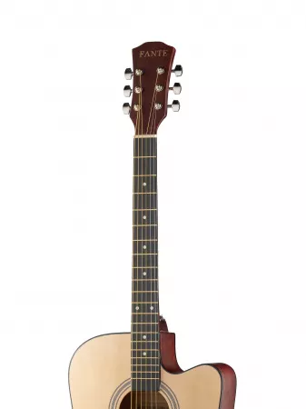 Акустическая гитара, с вырезом 41", цвет натуральный, Fante, FT-221-N