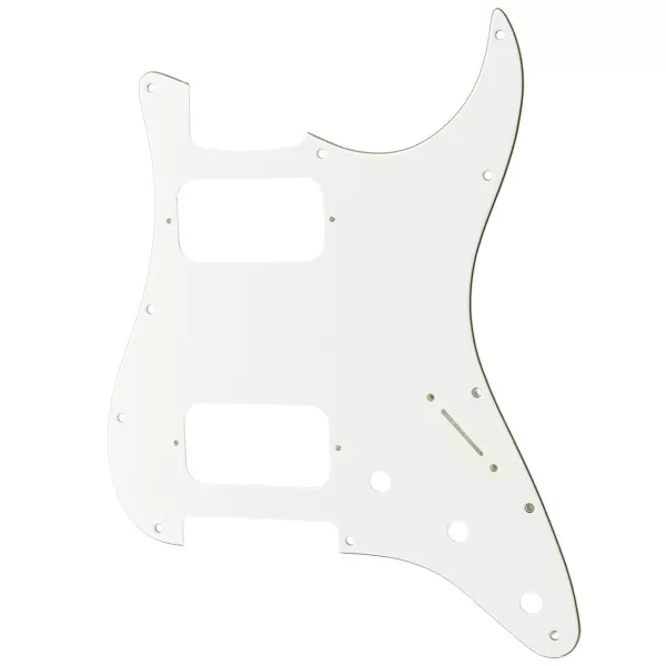 Пикгард для электрогитары Fender Stratocaster HH, 3 слоя, белая, Musiclily, MX2248WH  рис.2 