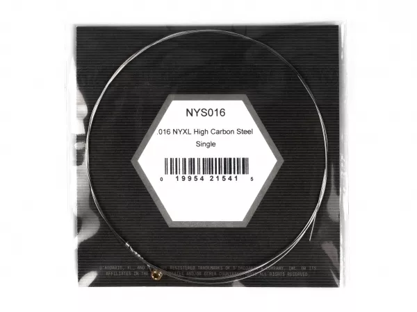 NYXL Отдельная струна для гитары, сталь, .016, D'Addario, NYS016  рис.2 