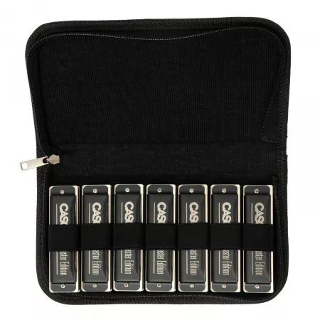 Master Edition Blues Набор из 7 губных гармошек (C-D-E-F-G-A-Bb), с футляром, Cascha, HH-2248