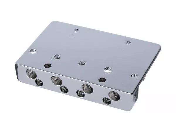 Бридж (струнодержатель) для бас-гитары, хром, Paxphil, BB011-CR  рис.2 