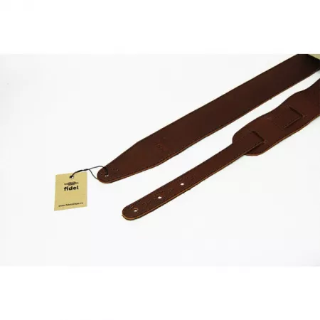 Leather 21 Ремень для гитары, кожаный, коричневый, Fidel, FL60001L21