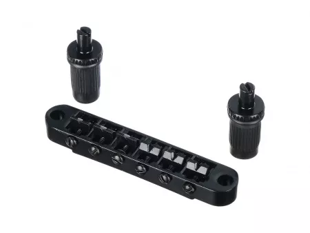 Бридж Tune-O-Matic, черный, Metallor, BM-02-BK