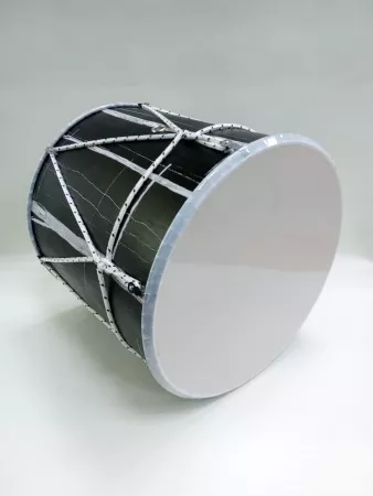 Барабан кавказский 10", цвет черный мрамор, с чехлом, MEZZO, MZ-B10bmk