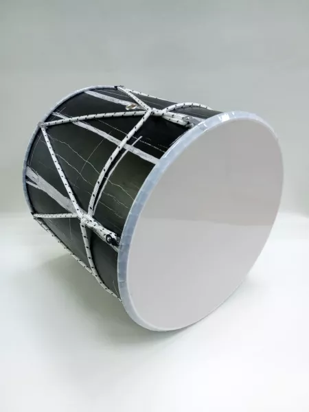 Барабан кавказский 10", цвет черный мрамор, с чехлом, MEZZO, MZ-B10bmk  рис.2 