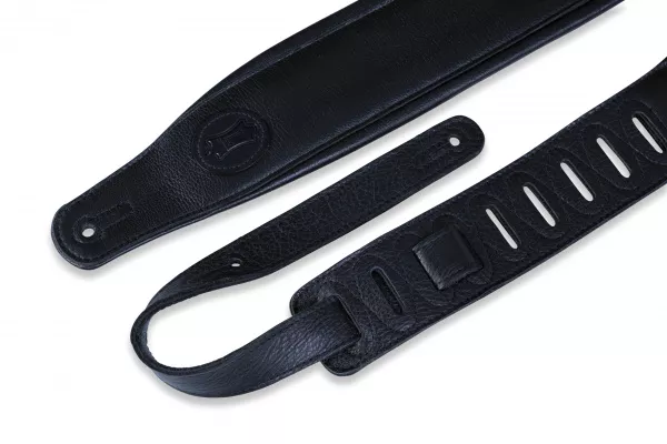 Signature Series Ремень для гитары, кожаный, черный, Levy's, MSSB2-BLK  рис.2 