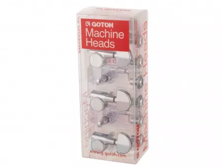 Колки для гитары 3+3, хром, Gotoh, SG381-20-C-L3+R3