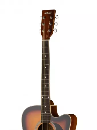 Акустическая гитара, санберст, с вырезом, Homage, LF-4121C-SB
