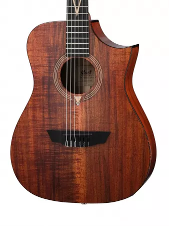 Frank Gambale Luxe Series Классическая гитара со звукоснимателем, с чехлом, Cort, LUXE-NYLON-WCASE-BR