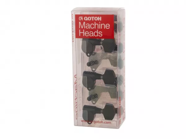 Колки для гитары 3+3, черные, Gotoh, SG301-01-B-L3+R3  рис.2 