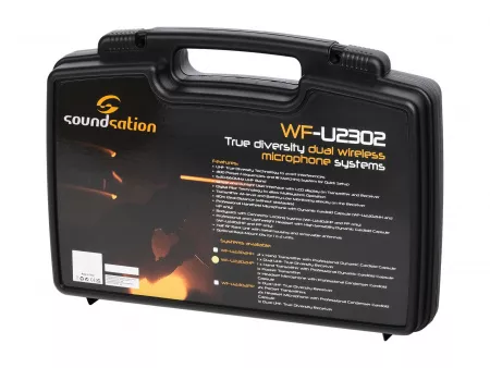 Беспроводная микрофонная система, ручной и головной микрофон, Soundsation, WF-U2302HP
