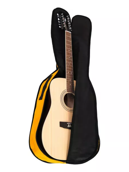 Чехол для 12-струнной гитары, цвет оранжевый, AMC, Г12-2-О  рис.2 