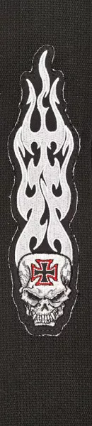 64P03 Ремень для гитары с нашивкой «Gray Tribal Skull», Planet Waves