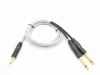 Кабель аудио 3.5-2х6.3мм, 1.25м, в оплетке, ZZcable, G46-3,5-2J-0125-Z