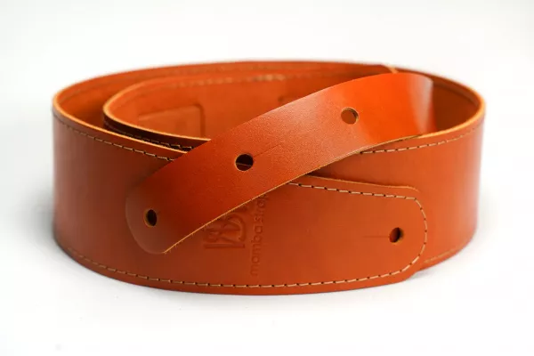Ремень для гитары, кожаный, рыжий, Mamba straps, MB6061-115-01  рис.2 
