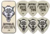 White Fang Медиаторы в коробочке, 6шт, толщина 0,73мм, Dunlop, PH122T.73