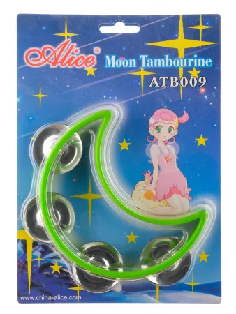 Тамбурин "Одинокий месяц", 4 пары бубенцов, Alice, ATB009