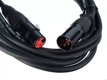 Кабель микрофонный 3м, ZZcable, E1-XLR-M-F-0300-0