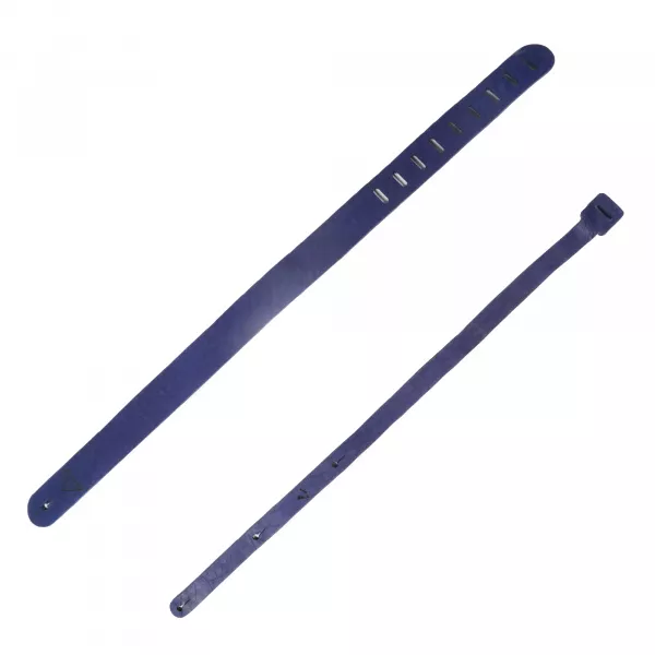 Ремень для акустической гитары, кожаный, фиолетовый, ОКая, L50-K2  рис.2 
