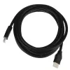 Кабель HDMI (m)-HDMI (m) 3.0м ПВХ ver.1.4, черный, в пакете, GoPower, 00-00027306