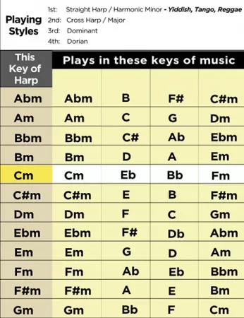 Bb-Harmonic Minor Губная гармошка, Lee Oskar, 1910H-Bbm