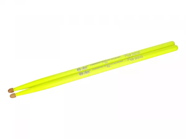 (10101003031) Fluorescent Series 5A Барабанные палочки, желтые, орех гикори, HUN, 10101003001  рис.2 