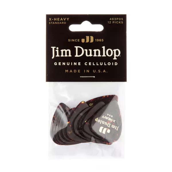 Genuine Celluloid Медиаторы, 12шт, очень толстые, Dunlop, 483P05XH  рис.2 
