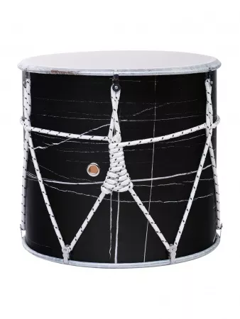 Барабан кавказский 10", цвет черный мрамор, с чехлом, MEZZO, MZ-B10mbk