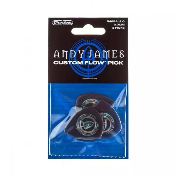 Andy James Flow Jumbo Медиаторы 3шт, толщина 2.0мм, Dunlop, 546PAJ2.0  рис.2 