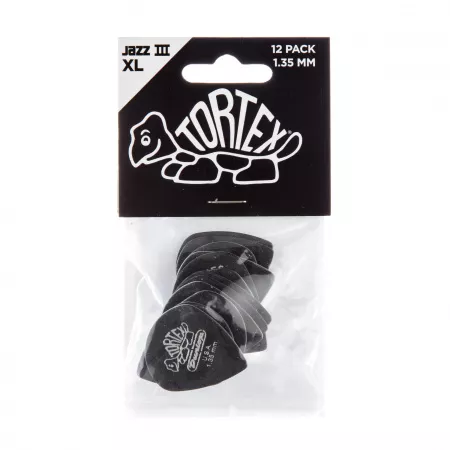 Tortex Jazz III XL Медиаторы 12шт, толщина 1,35мм, Dunlop, 498P1.35