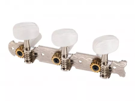 Колки для классической гитары, на планке, хром, Paxphil, JC-58-3+3-CR