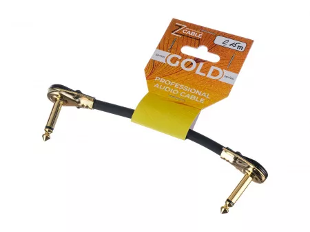 Патч-кабель, угловой, беспаечный корпус, 15см, ZZcable, G38-JR-JR-0015-0