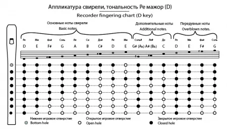 Свирель Ре (D), 7 отверстий, Таежная Музыкальная Артель, TMA-SBD7