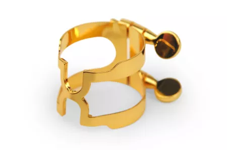 HCL1G H-Ligature & Cap Лигатура с колпачком для кларнета Bb, позолоченная, Rico