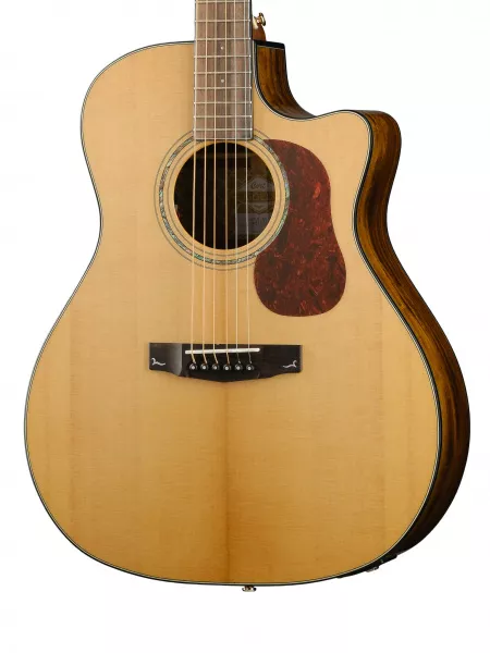 Gold Series Электро-акустическая гитара, цвет натуральный, с чехлом, Cort, Gold-A6-Bocote-WCASE-NAT  рис.2 