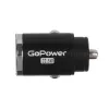 Автомобильное З/У GPQC12 1USB+1Type-C 22.5W Mini черный, GoPower, 00-00028409