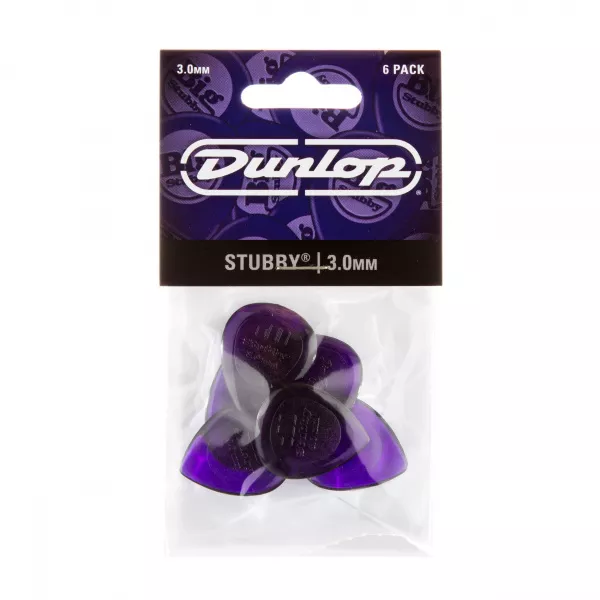 Stubby Jazz Медиаторы 6шт, толщина 3,0мм, Dunlop, 474P3.0  рис.2 