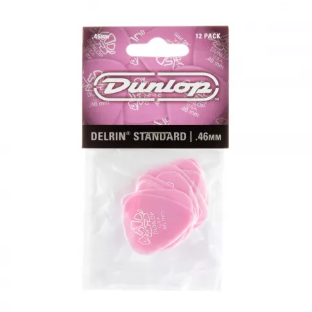 Delrin 500 Медиаторы, 12шт, толщина 0,46мм, Dunlop, 41P.46