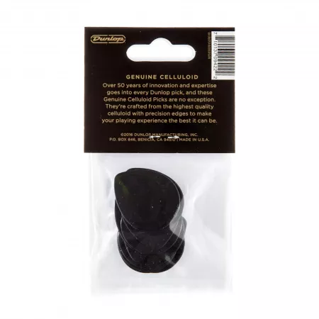Black Teardrop Медиаторы, 12шт, капля, средние, Dunlop, 485P03MD